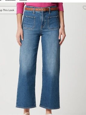 J. Crew Wide-leg cropped patch-pocket Jean Size 33
